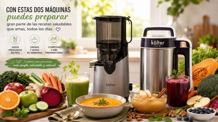 Con estas dos máquinas puedes preparar gran parte de las recetas saludables que aparecen en nuestro blog
