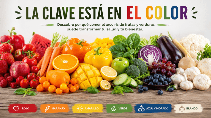 Color de las frutas y verduras: alimentos de distintos colores para una alimentación saludable