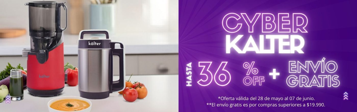 Banner Cyber KALTER 36% de descuento y despacho gratis
