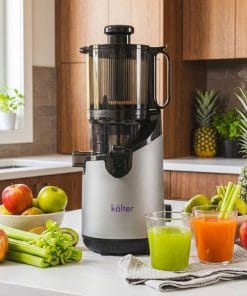 Prensador de jugos kalter sj-026 con jugos e ingredientes