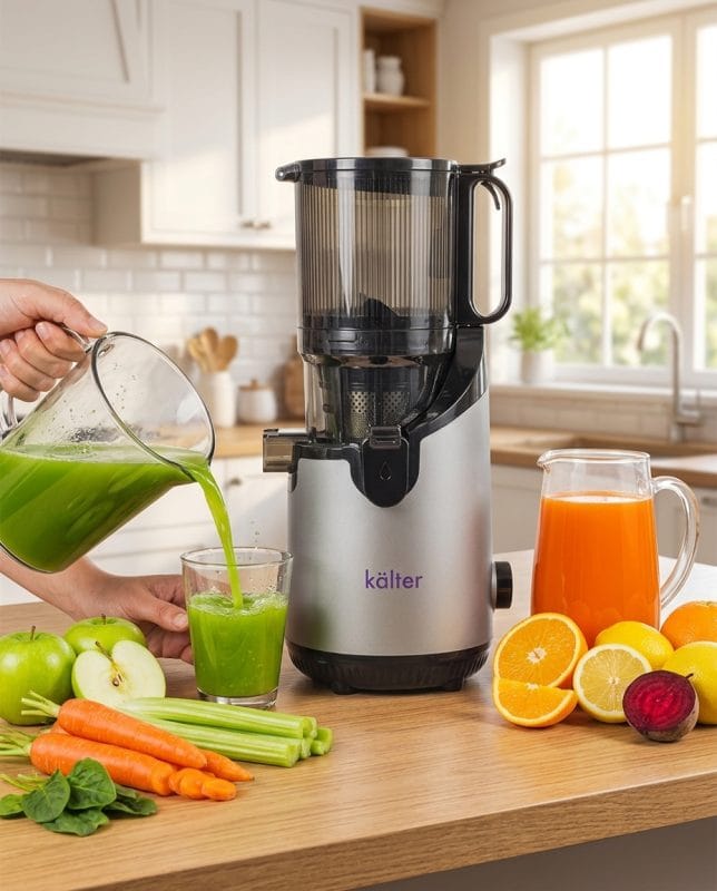 Extractor de Jugo KALTER con Jugo VErde