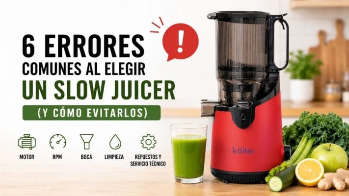 6 errores al elegir un slow juicer